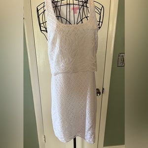 Lilly Pulitzer white lace dress size large